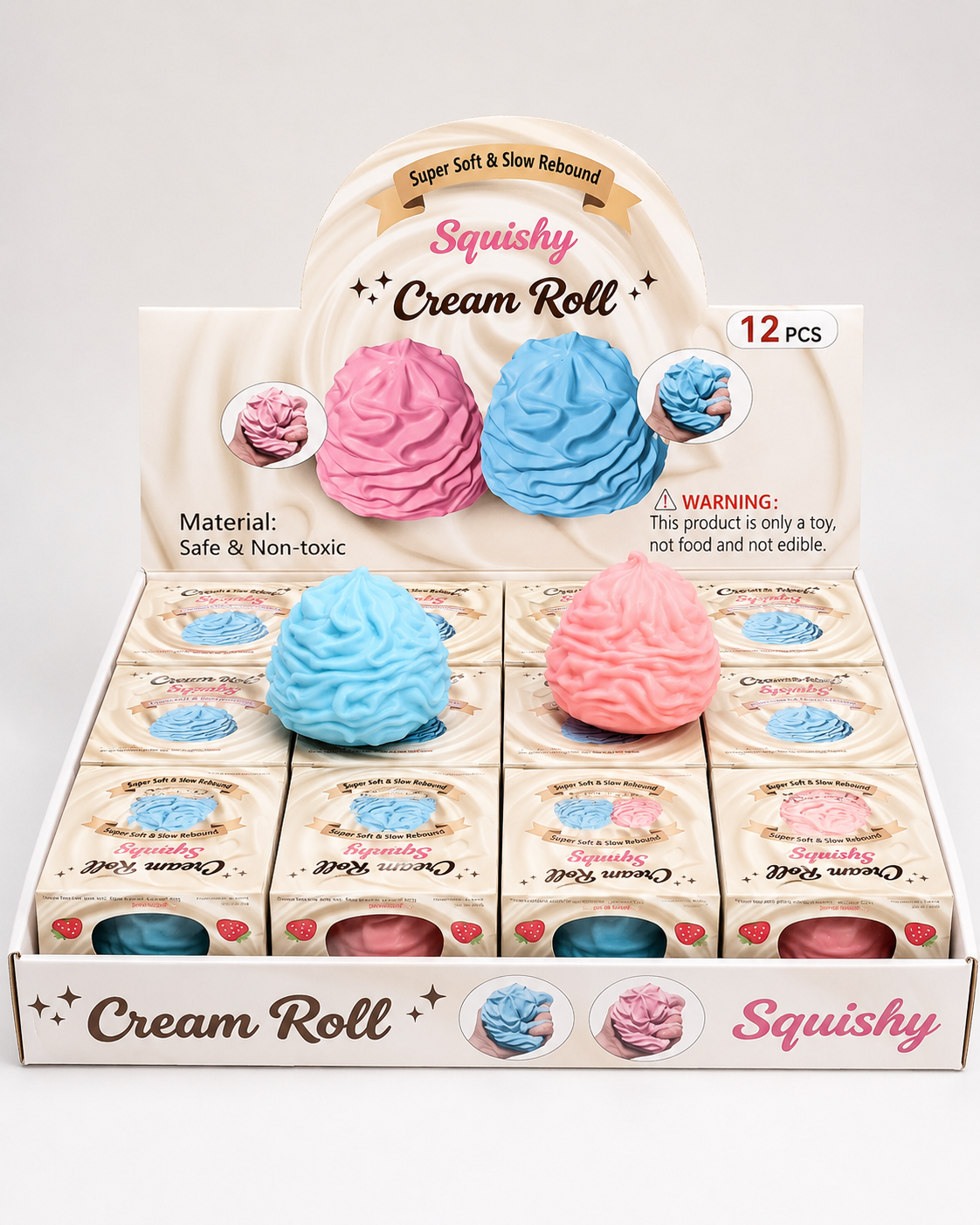 Crunchy Cream Roll Squishy MSS21
