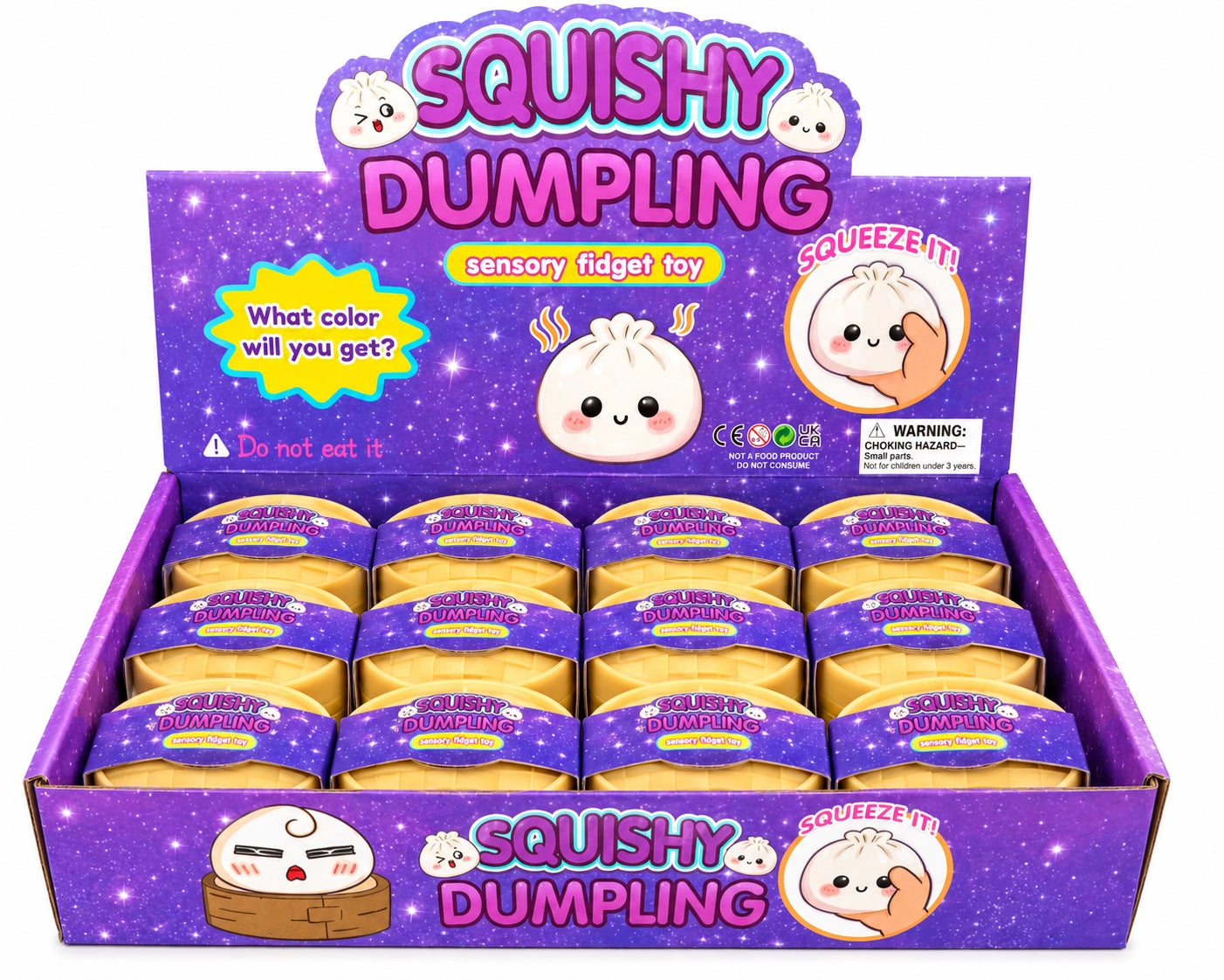 Mini Squishy Dumpling – 2" ToyMSDS11