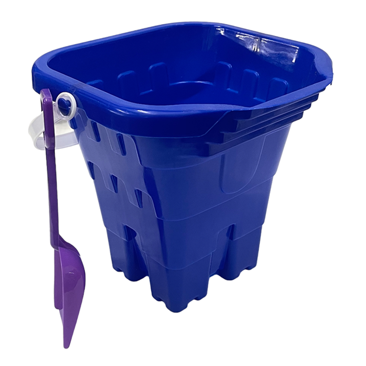 8" Sand Castle Bucket with Shovel – Assorted Colors (36 PC Box) BUCKET-03
