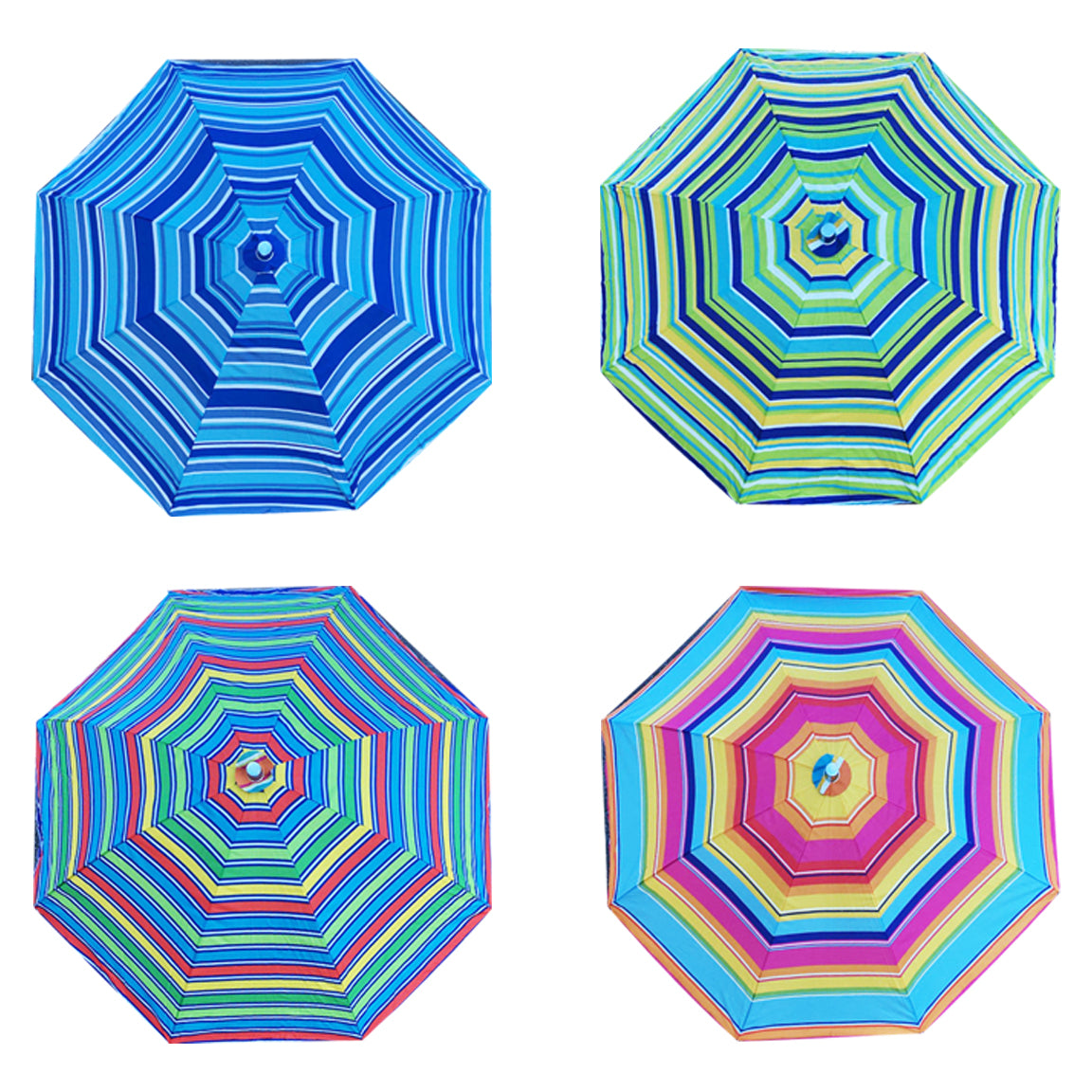6.5' Beach Umbrella – Thick Pole – Assorted Colors MSBUT-01