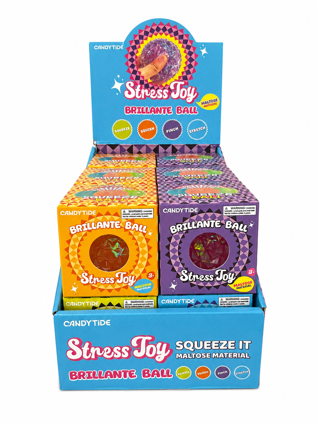 Brillante Ball Stress Toy Display MSND20