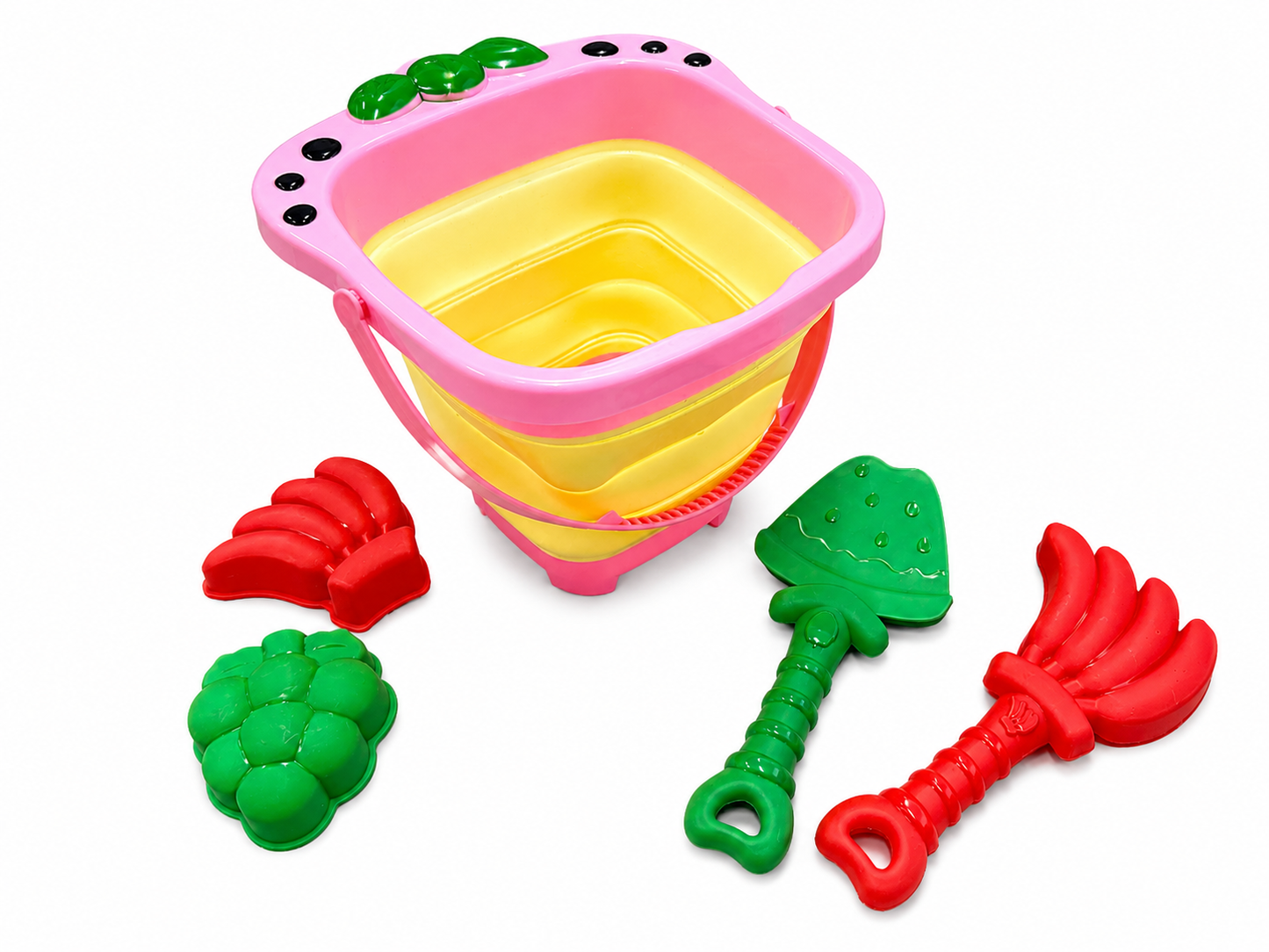Strawberry Folding Beach Toy Set – 5 Piece Set MSFBS4