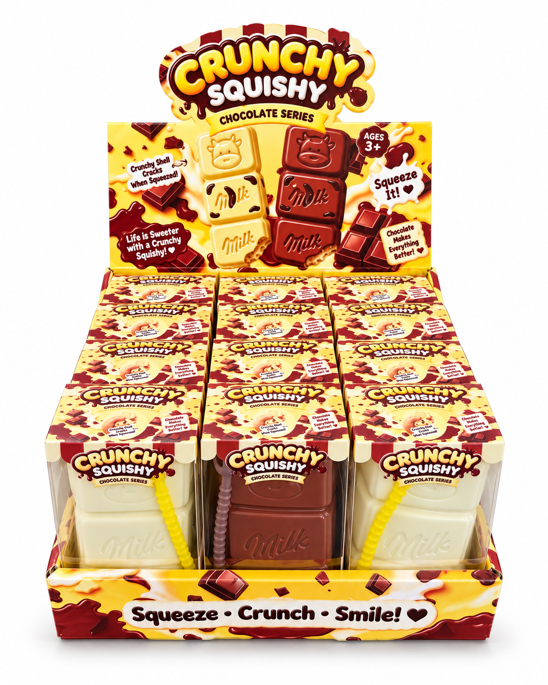 3.5" Crunchy Chocolate Squishy – Chocolate Series MSS57