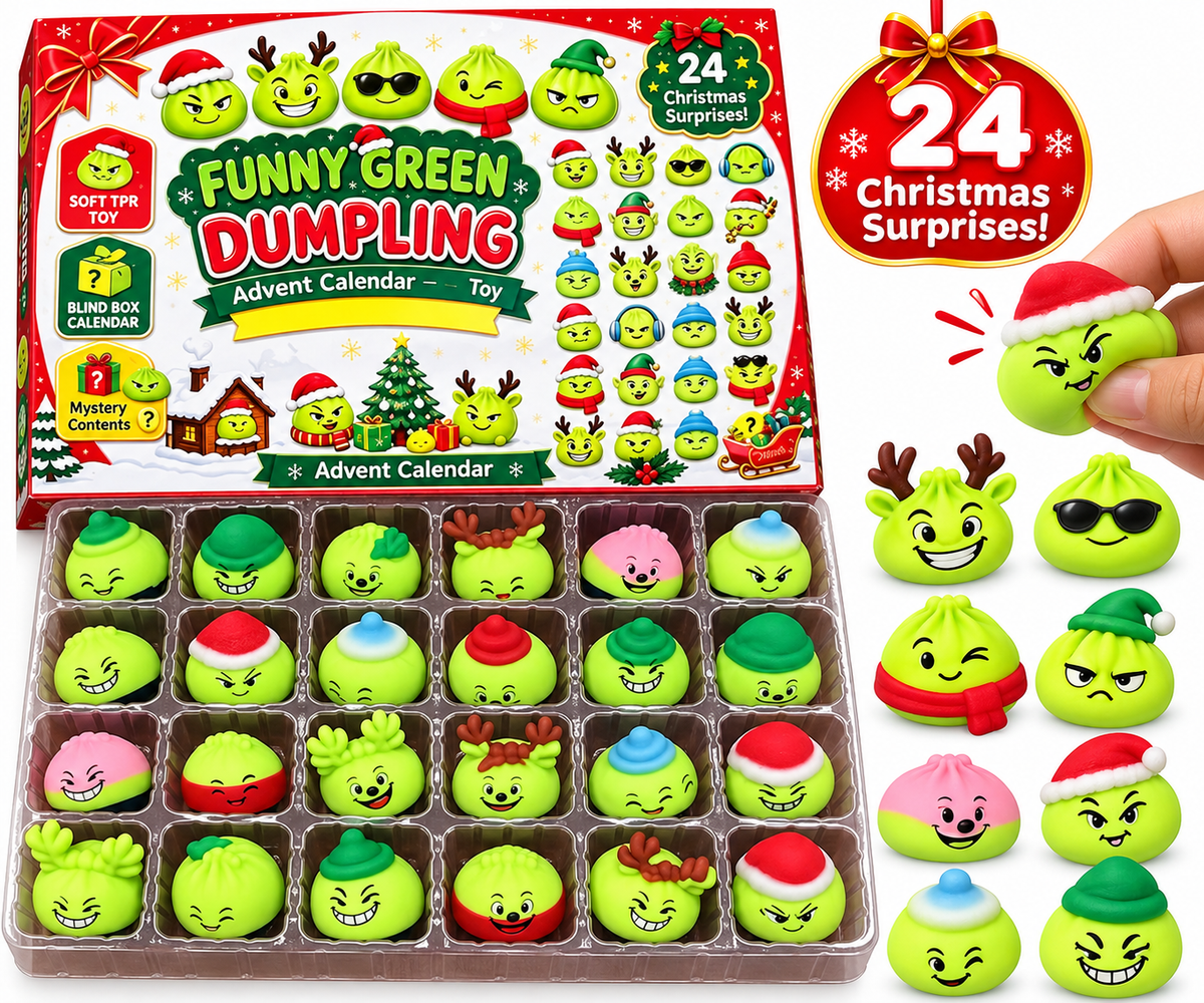 Grinch Mini Squishy Advent Calendar – 24 Pieces MSS64
