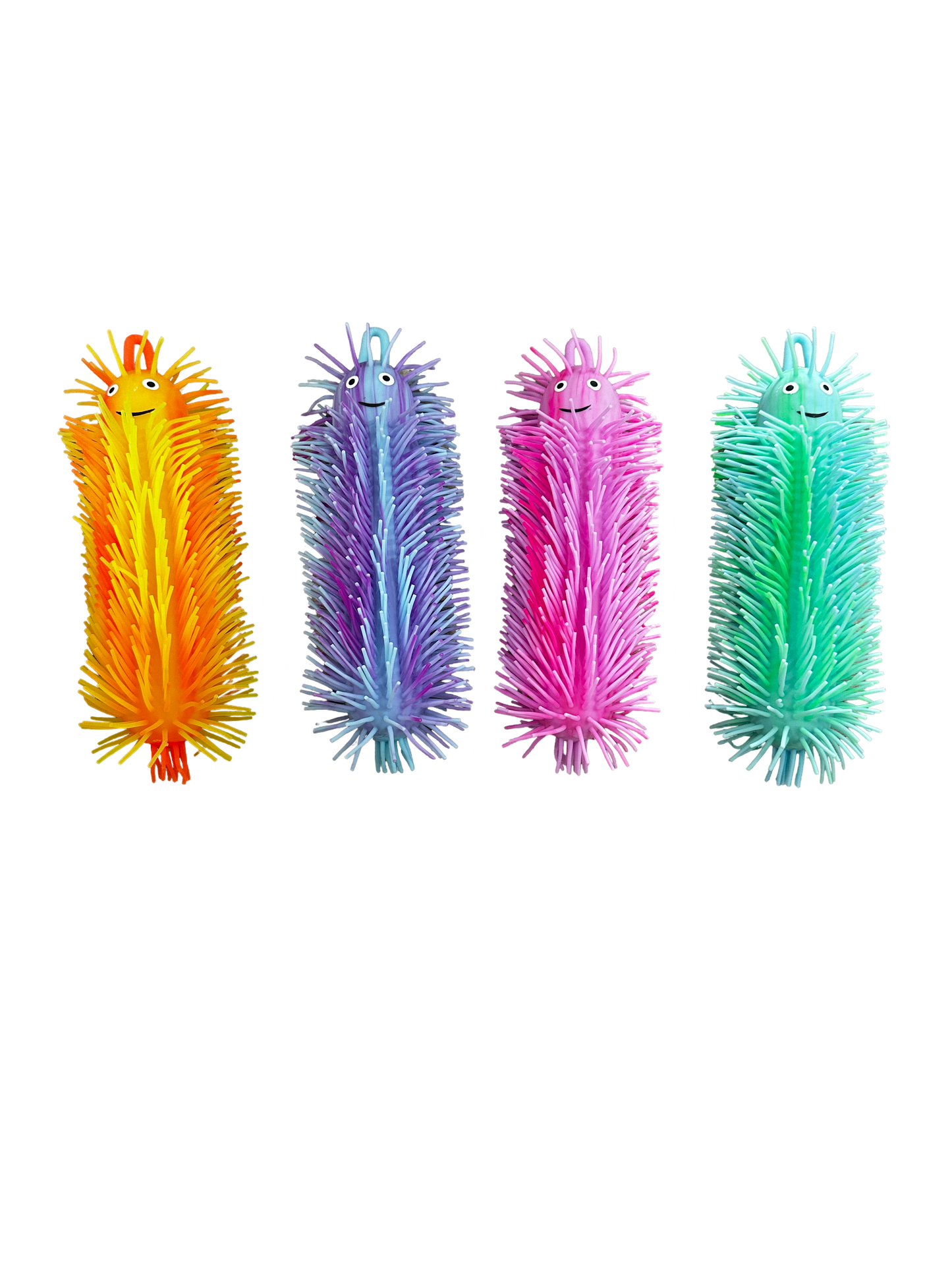 Light-Up Spiky Caterpillar Sensory Toy – Assorted Colors w/ Counter Display (12pc) MSSCSM