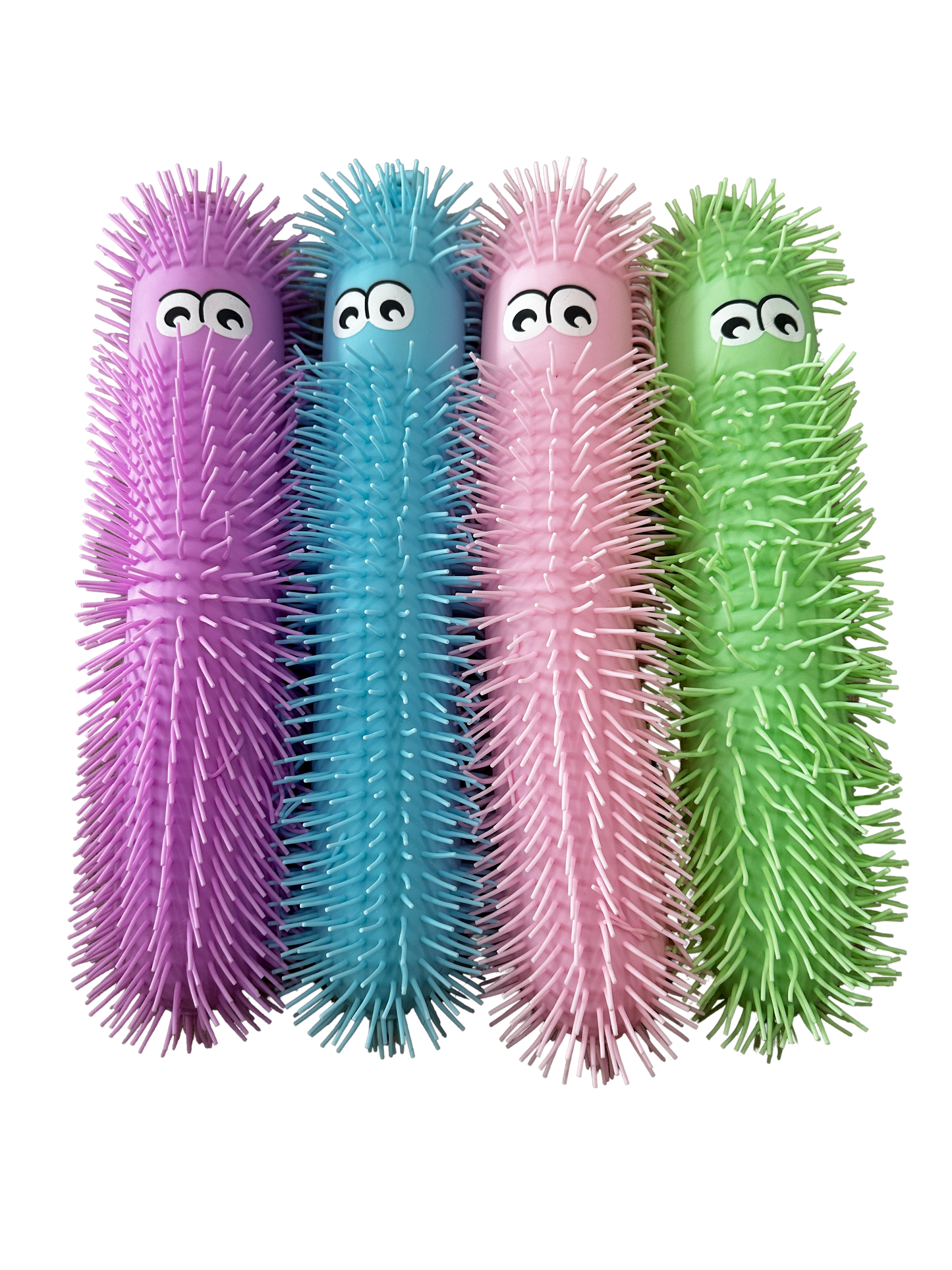 XL Light-Up Spiky Caterpillar Sensory Toy – Assorted Colors w/ Counter Display (6pc) MSSCXL