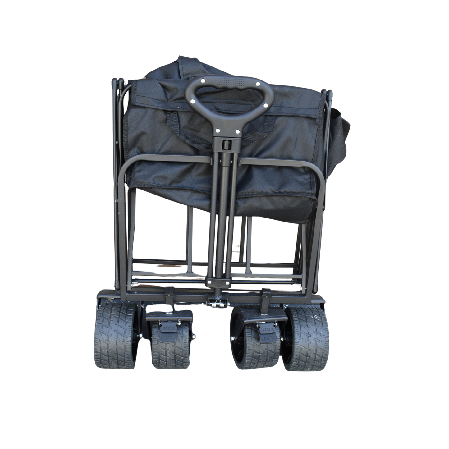 Folding Beach Utility Wagon – Heavy Duty All-Terrain Cart MSBCWG