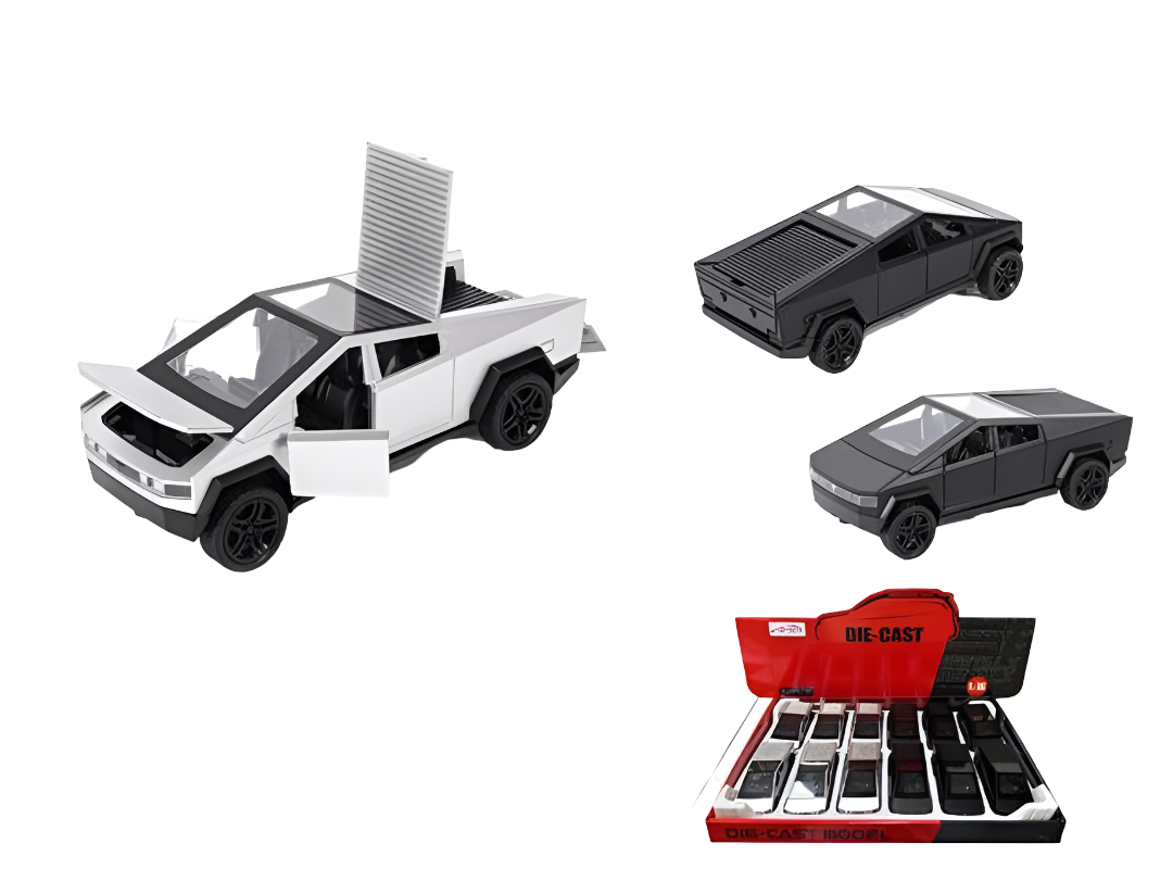 5.5” Cyber Truck Style Die-Cast Vehicle – Assorted Colors (12pc Display) MSCYB-1