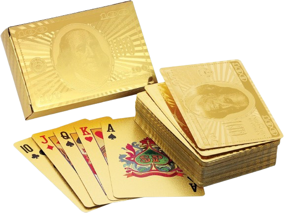 Gold Foil Playing Cards – 10 PC Box MSGC
