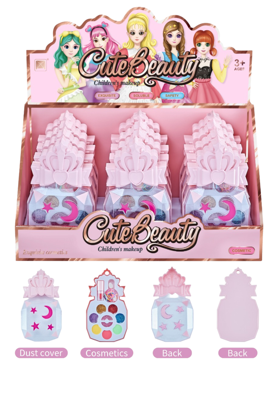 Cute Beauty Kids Makeup Set – 12PC Display MSMU