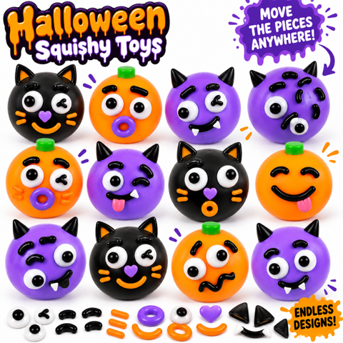 Halloween Mix &amp; Match Squishy Toys MSS37