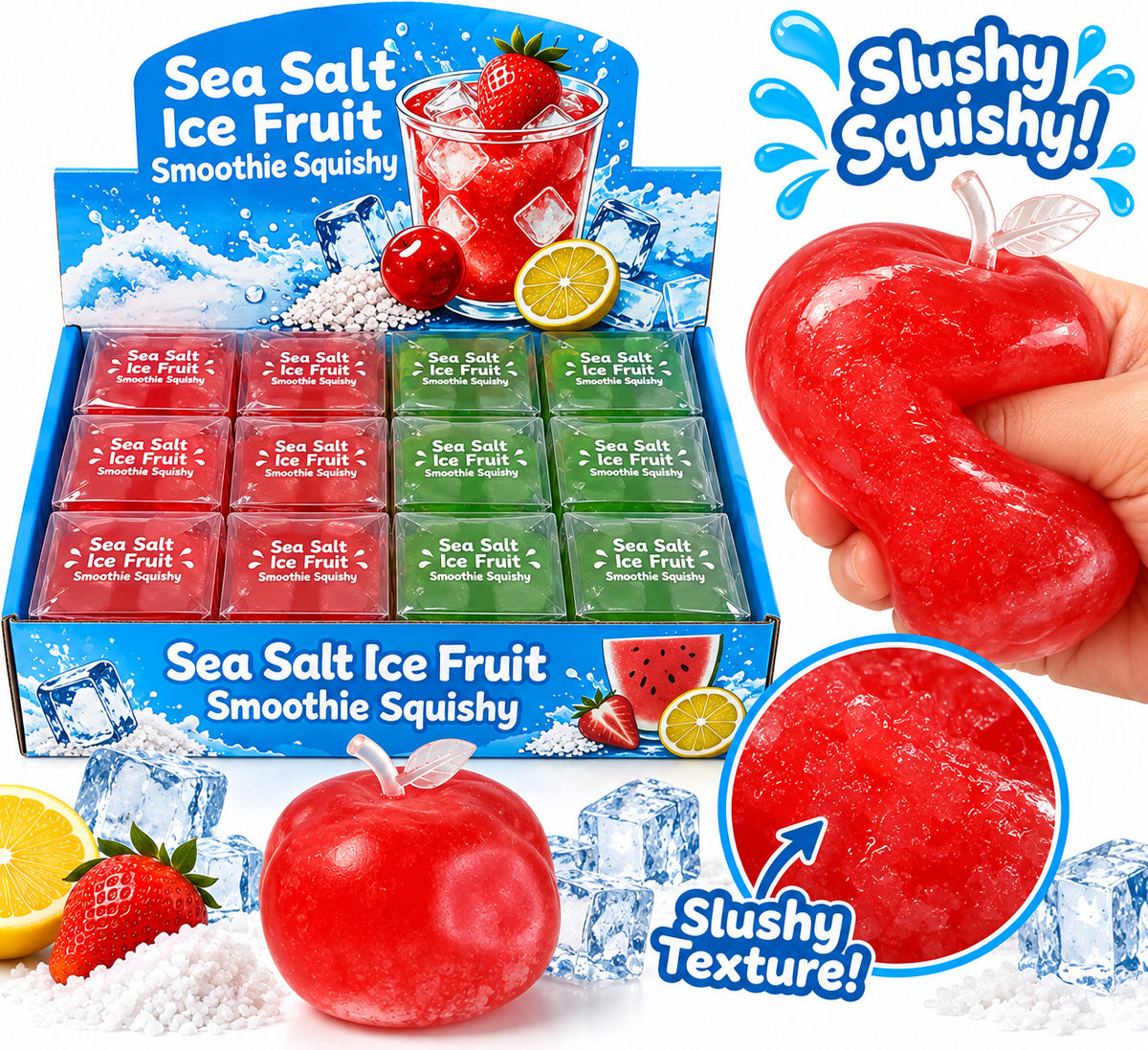 Sea Salt Ice Fruit Slushy Squishy MSS48