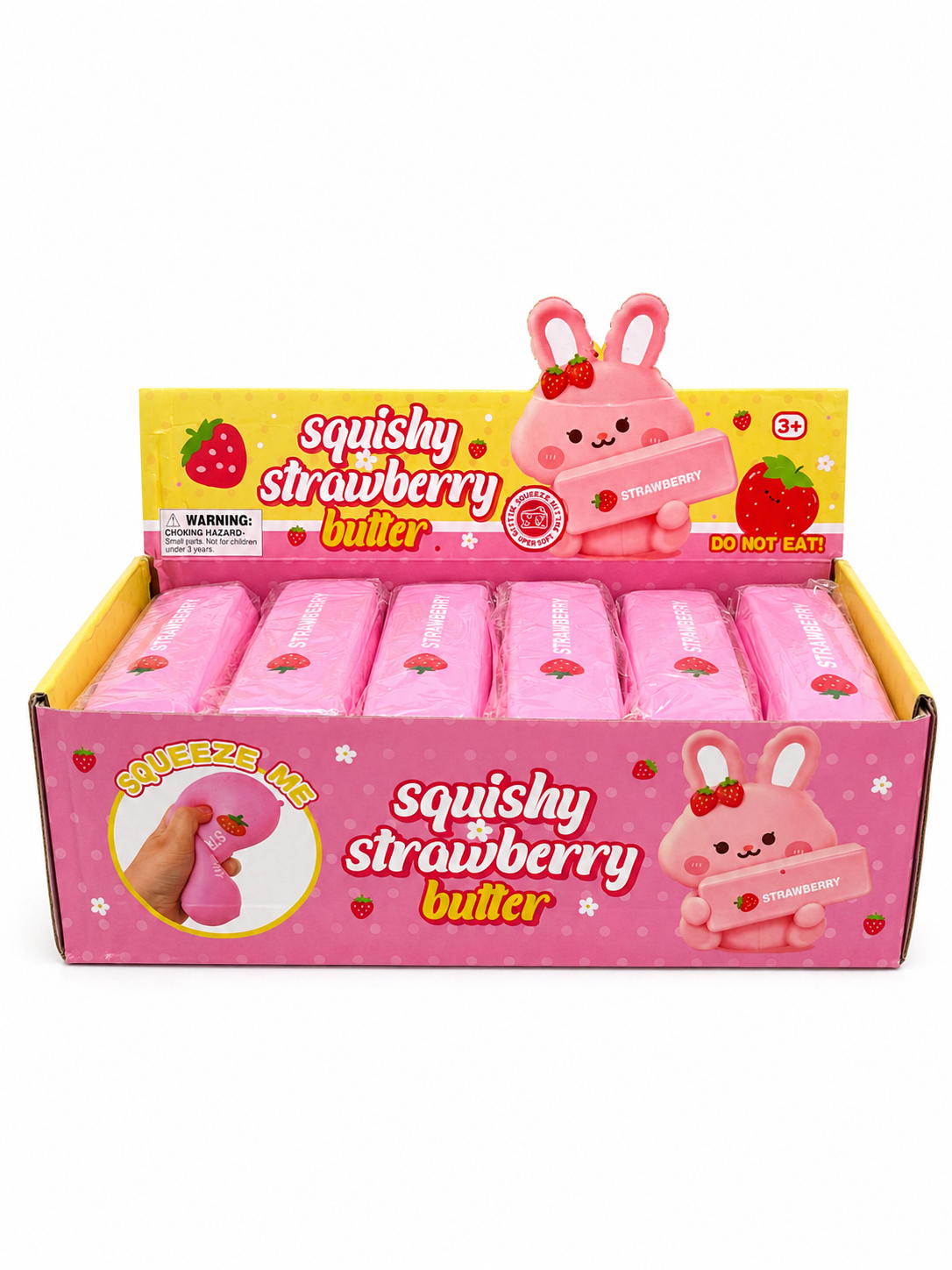 Strawberry Butter Squishy – Dough Filled Stress Toy MSS6