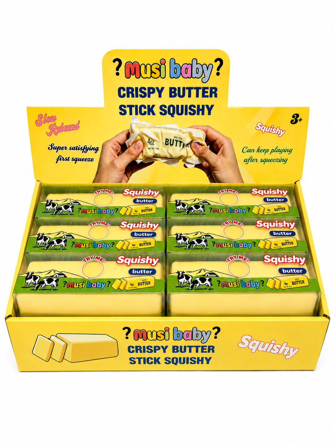 Crispy Butter Stick Squishy Wax Coated-MSCUSB