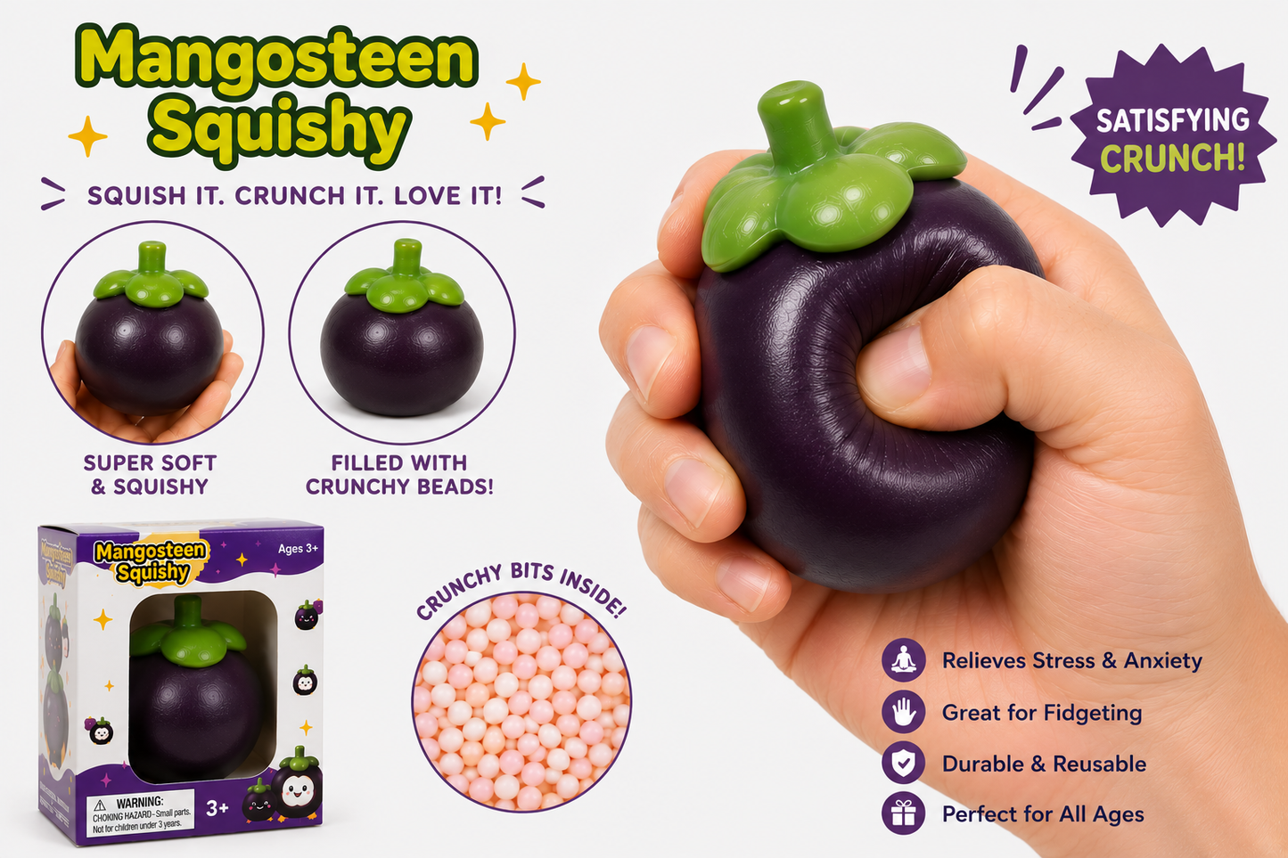Crunchy Mangosteen Squishy MSS20