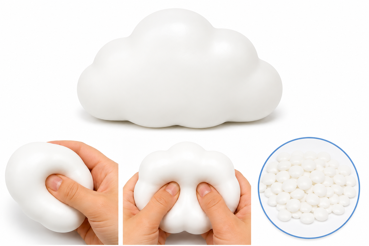 Plain White Cloud Crunchy Squishy MSS28