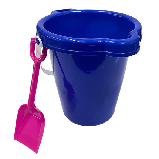 8" Sand Bucket with Shovel – Assorted Colors – 36 PC Box BUCKET-04