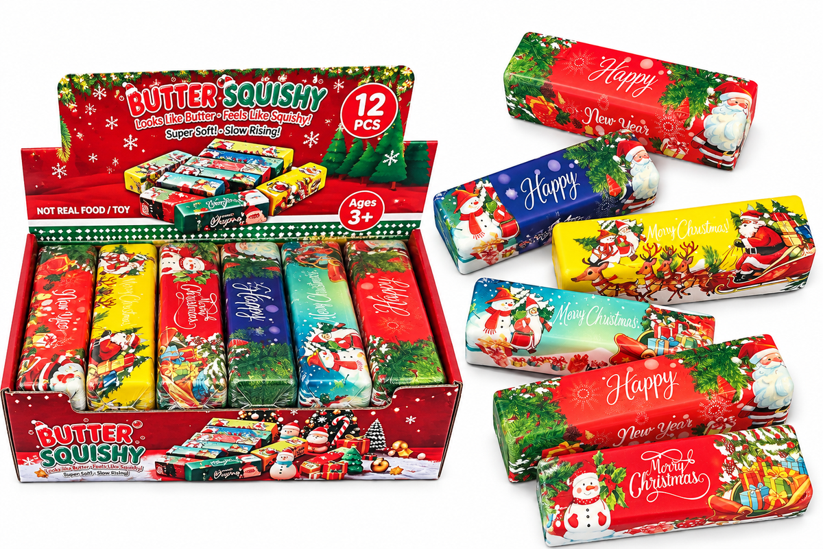 5" Christmas Butter Squishy – Foam Slow Rising Squishy MSUSB-C5
