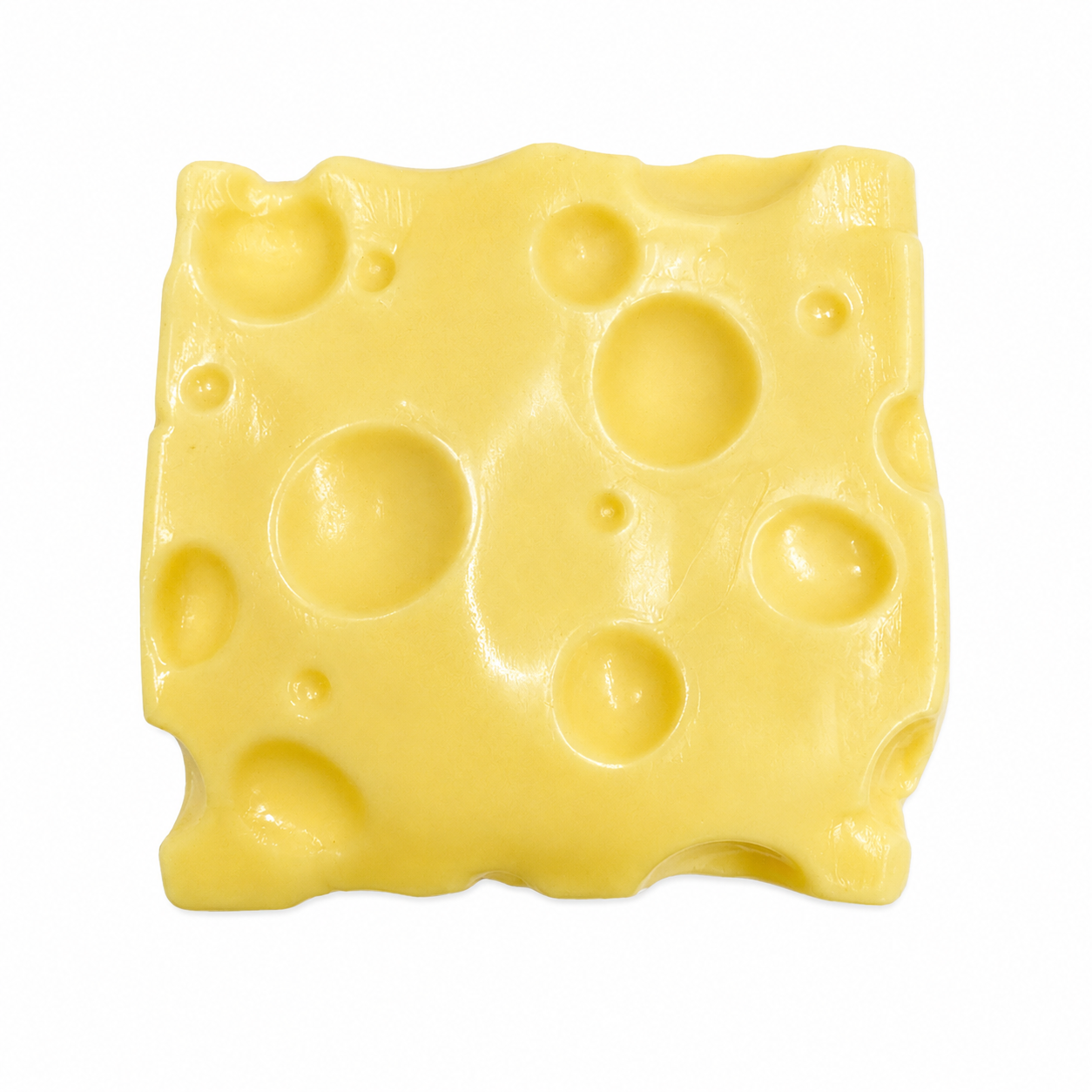 3" Vaseline-Filled Cheese Cube Squishy MSS19