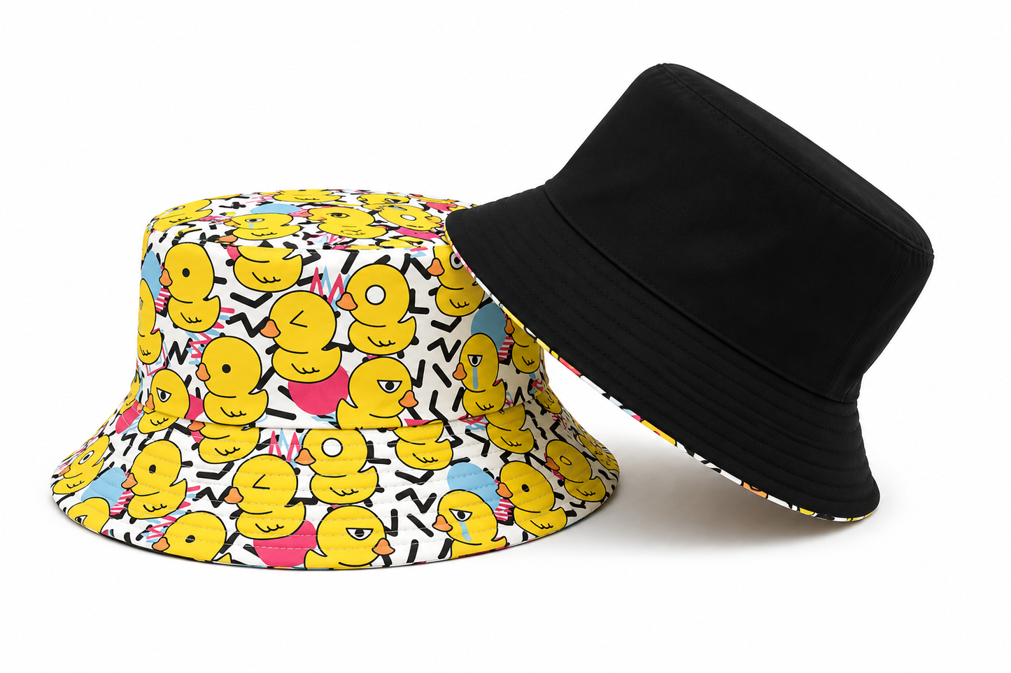 Reversible Duck Print Bucket Hat MSBH-D4
