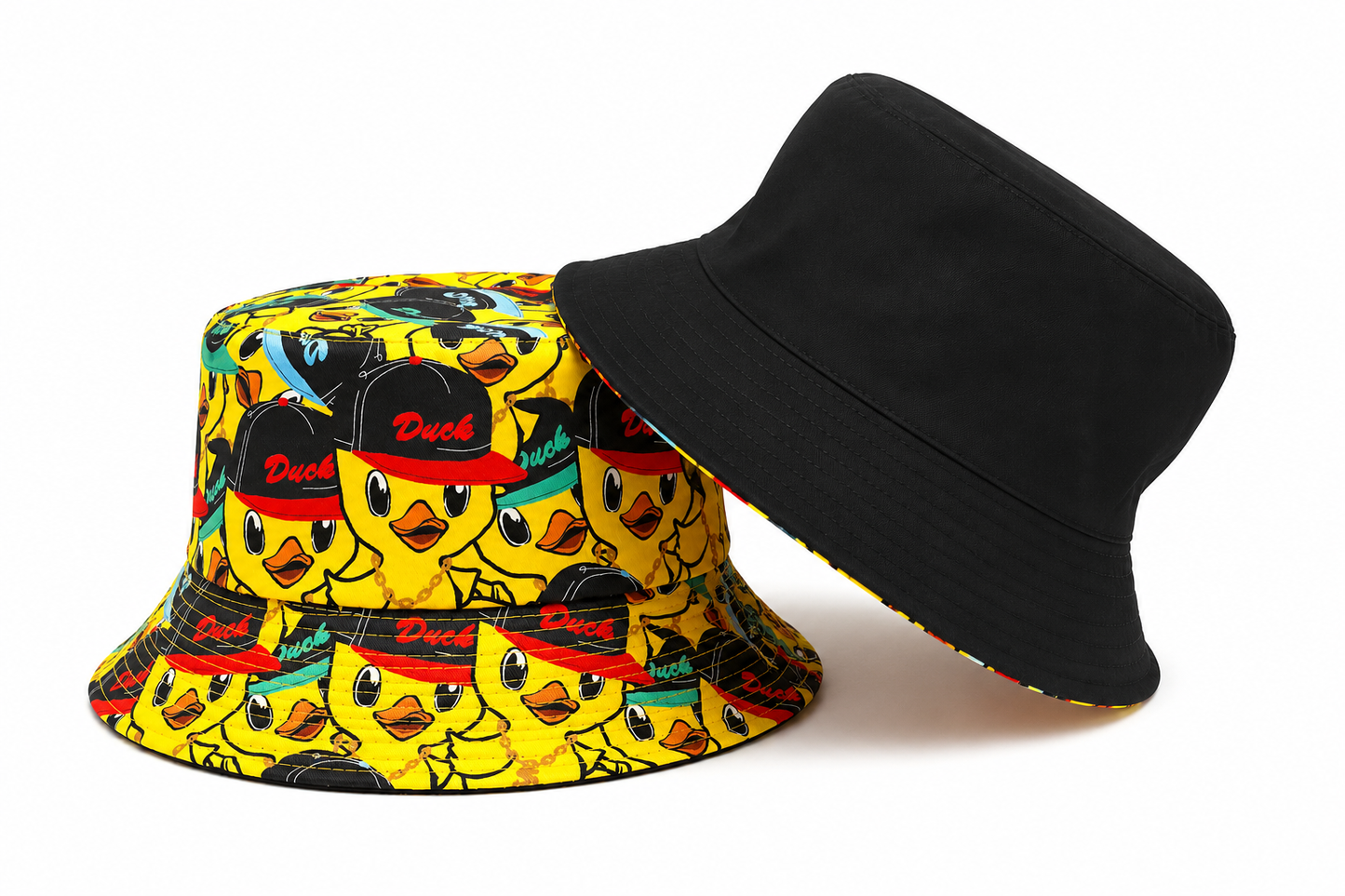 Reversible Duck Print Bucket Hat MSBH-D2