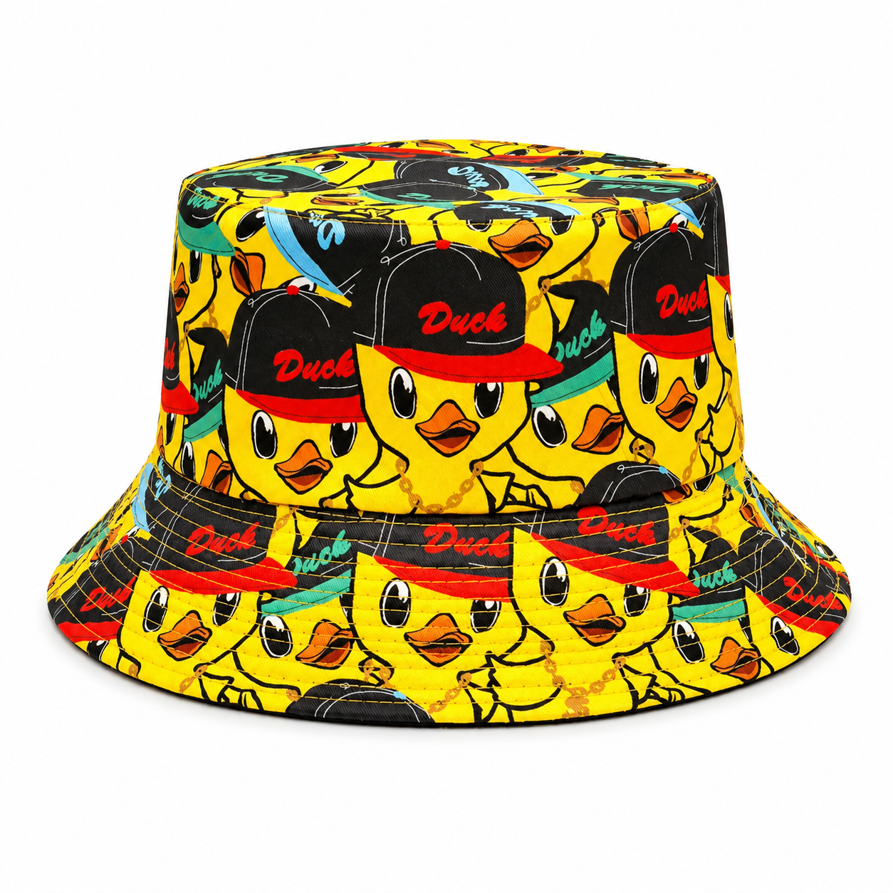 Reversible Duck Print Bucket Hat MSBH-D2