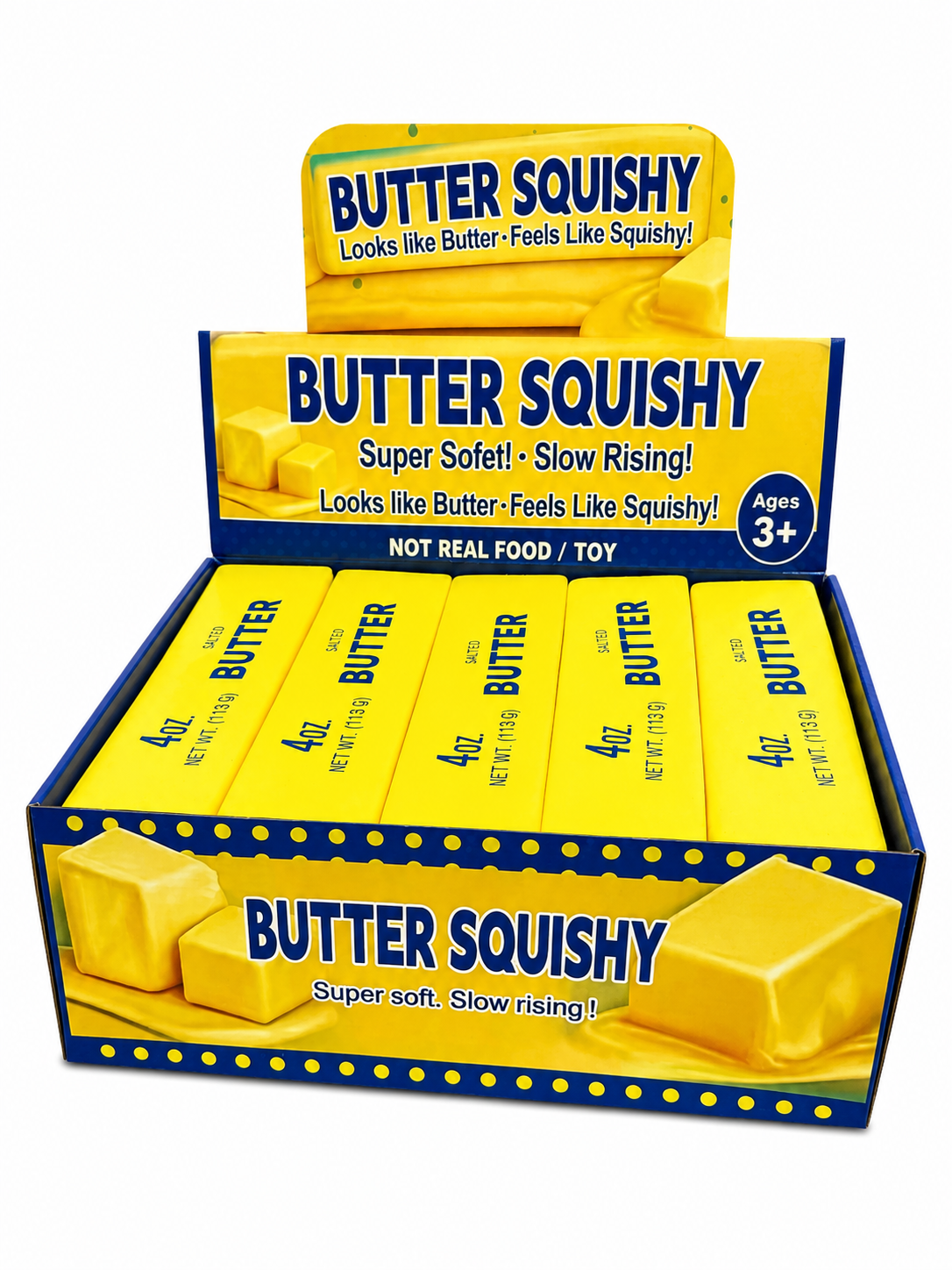 9" Butter Squishy – 10 Piece Display MSUSB-XL
