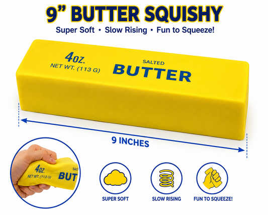 9" Butter Squishy – 10 Piece Display MSUSB-XL