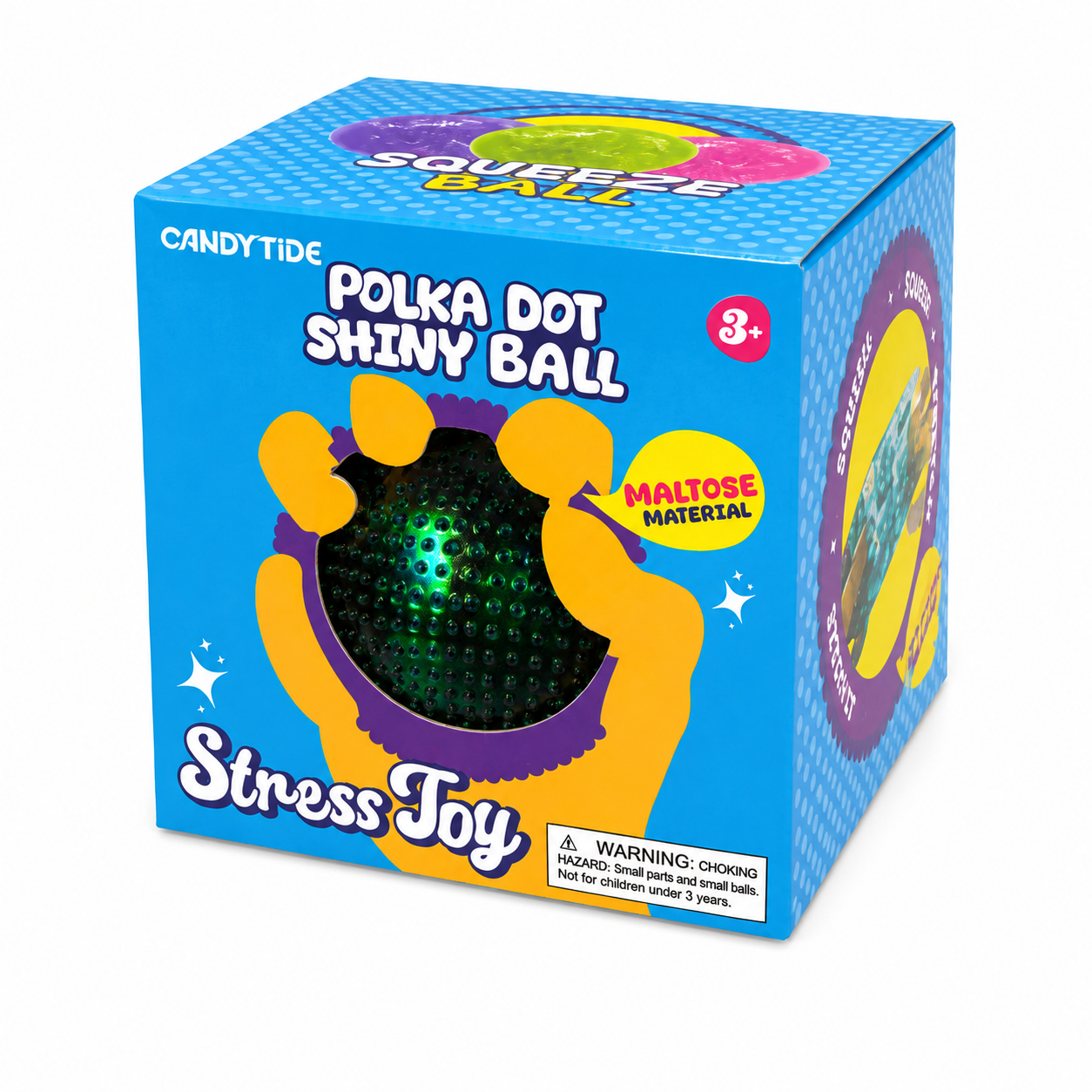 Polka Dot Shiny Ball Stress Toy MSND21