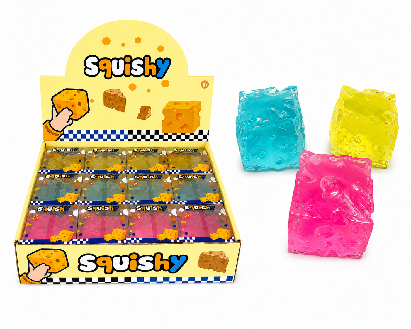 Cheese Memory Vaseline Squishy 2" MSS9-MC