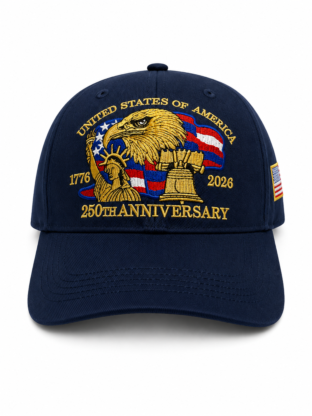 USA 250th Anniversary Patriotic Cap -Navy Blue MSUSAH1