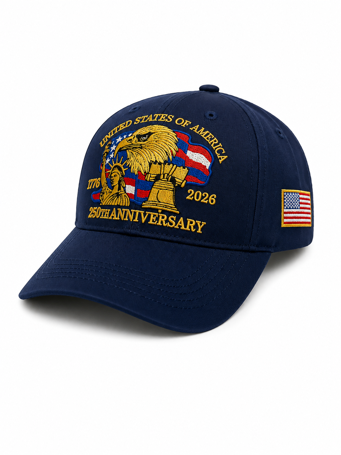 USA 250th Anniversary Patriotic Cap -Navy Blue MSUSAH1