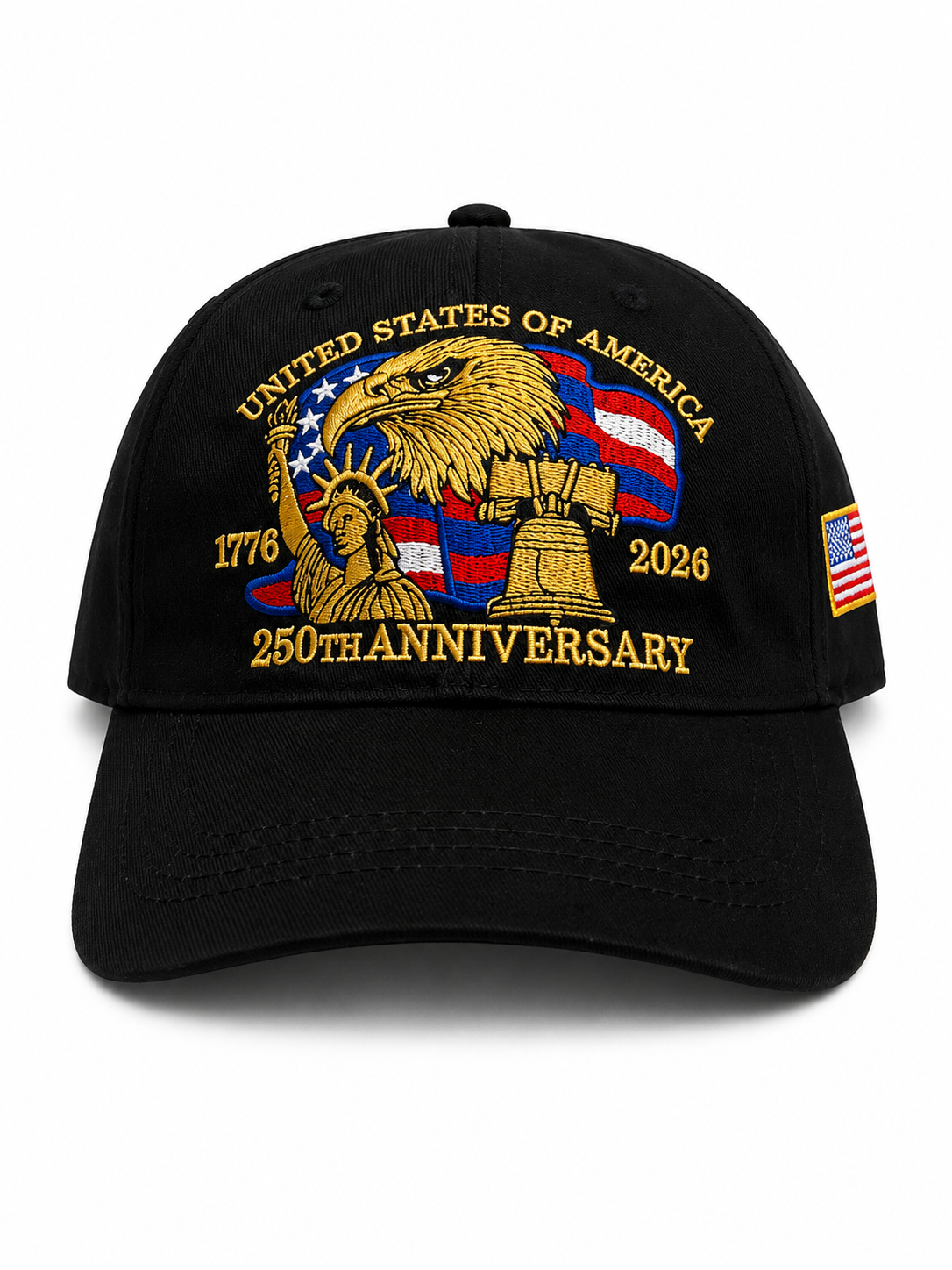 USA 250th Anniversary Patriotic Cap – Black Edition MSUSAH2