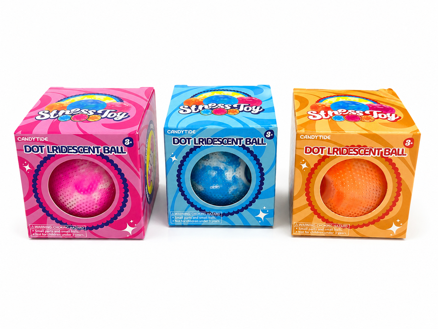 Dot Iridescent Stress Ball PDQ Display (12 Piece) MSND14