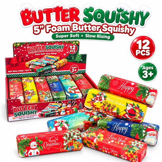 5" Christmas Butter Squishy – Foam Slow Rising Squishy MSUSB-C5