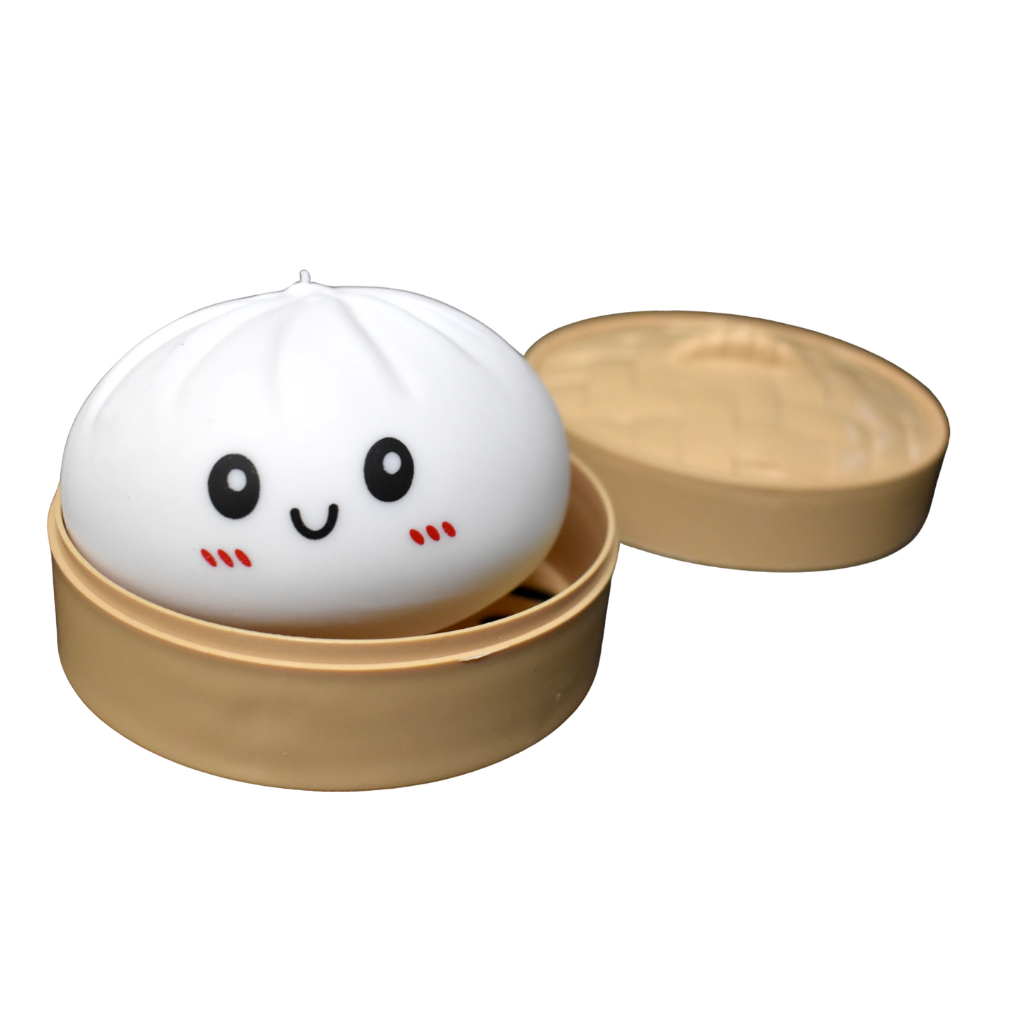 Squeezy Dumpling Toy – White (3.5") MSDS1