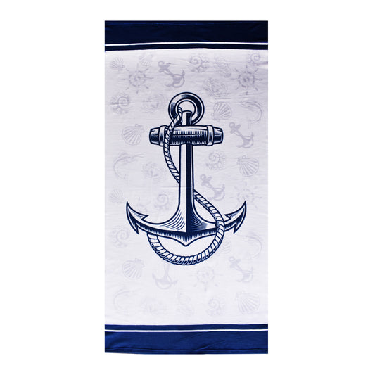 Nautical Anchor Microfiber Beach Towel – 29" x 58" MF4