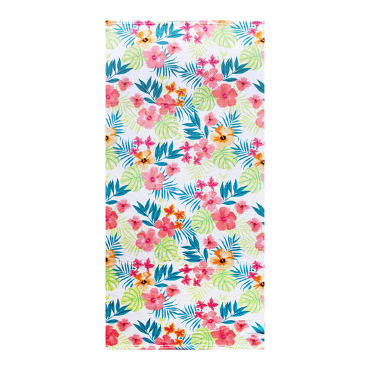 Tropical Floral Microfiber Beach Towel – 29" x 58" MF6