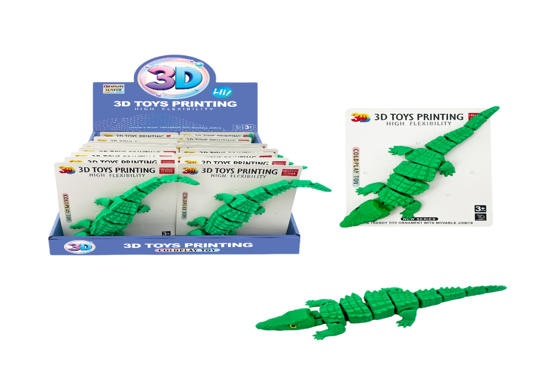 3D Printed Articulated Alligator – High Flexibility MS3D2