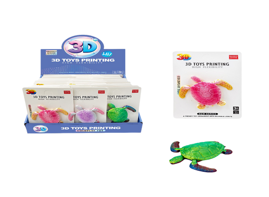3D Printed Flexible Turtle – 24 PC Display MS3D4