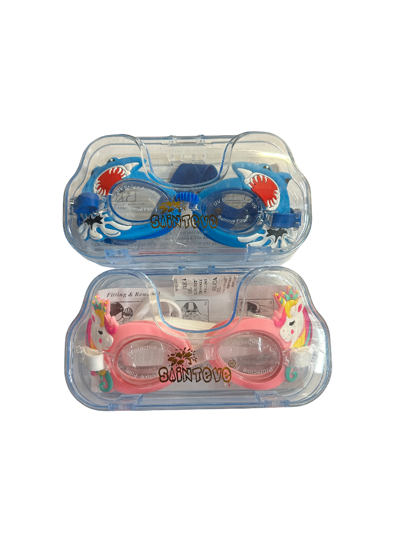 Kids Character Swim Goggles – UV Protection & Anti-Fog (Assorted Designs) MS8013