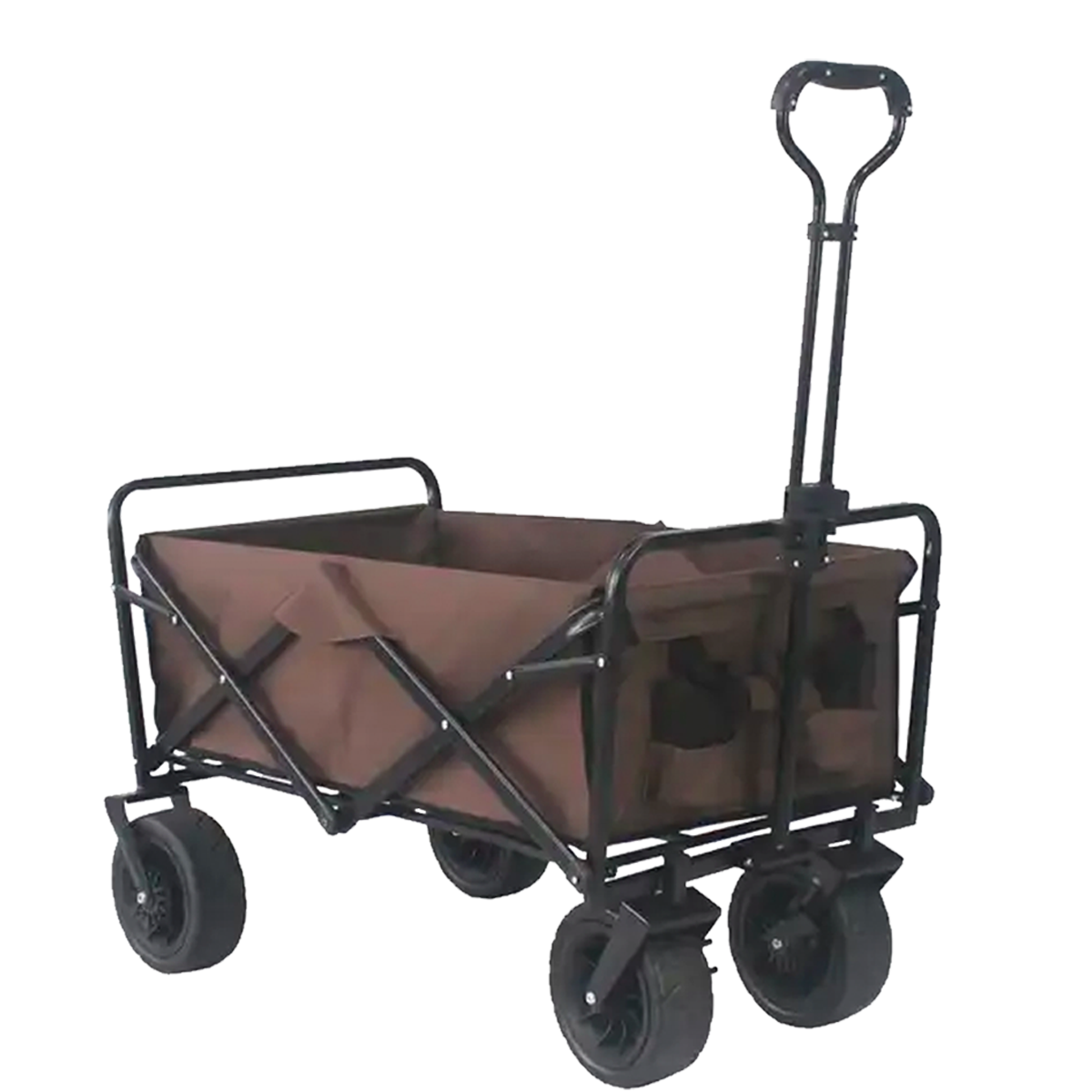 Folding Beach Utility Wagon – Heavy Duty All-Terrain Cart MSBCWG