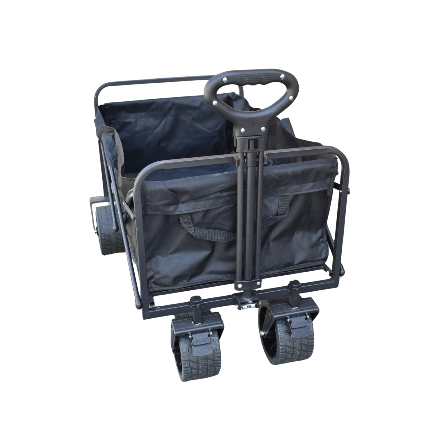 Folding Beach Utility Wagon – Heavy Duty All-Terrain Cart MSBCWG