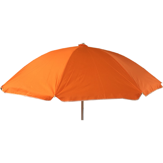 6.5' Beach Umbrella – Canvas Fabric – Thick Pole – Assorted Bright Colors MSBUB-01