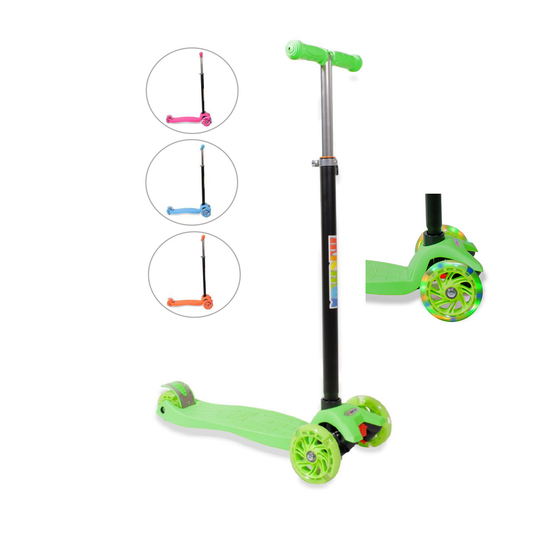 Maxi Adjustable Kids Scooter LED Wheels– 6 PC Assorted Box MSKS