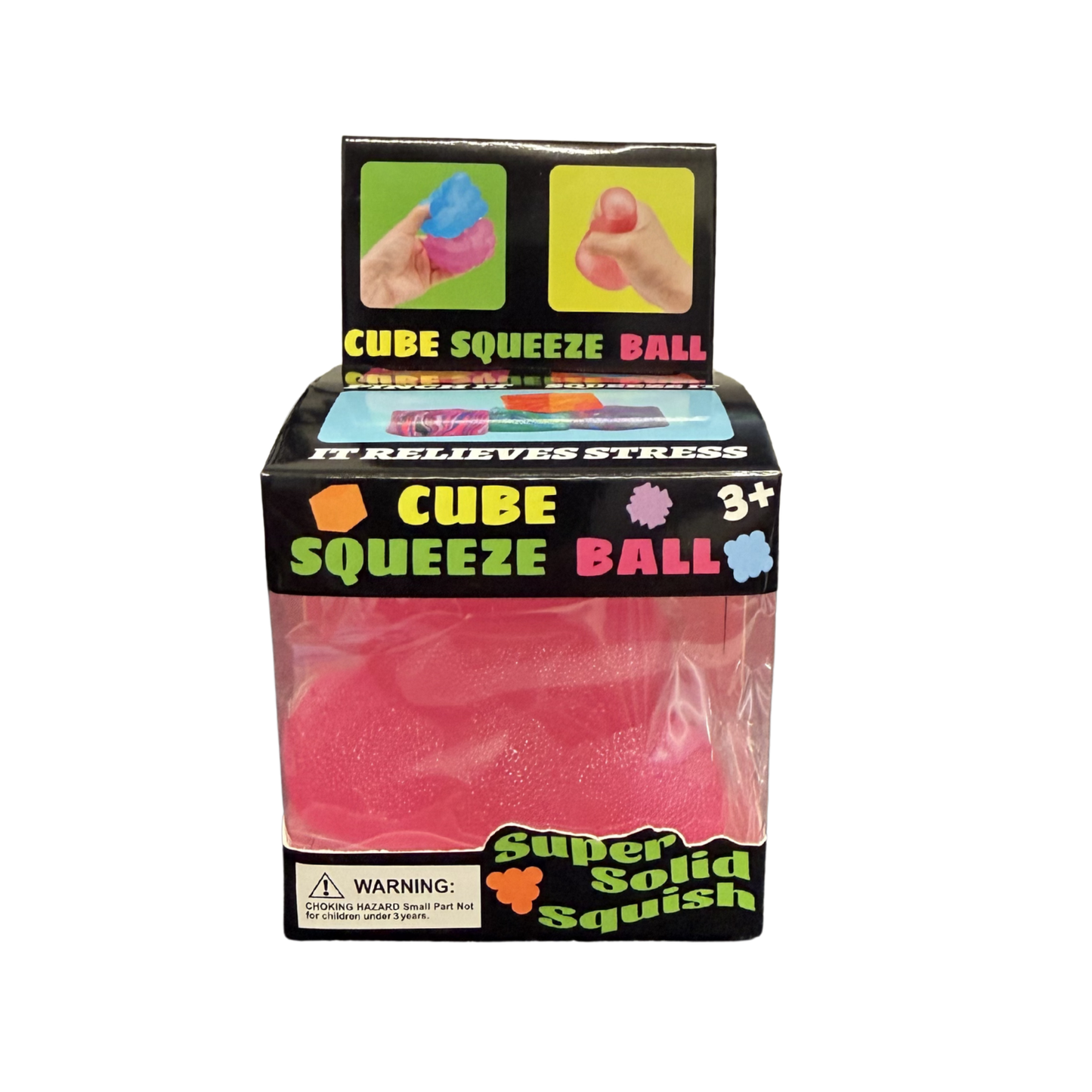 Cube Squeeze Ball – (Purple) (2 1/4") MSND2