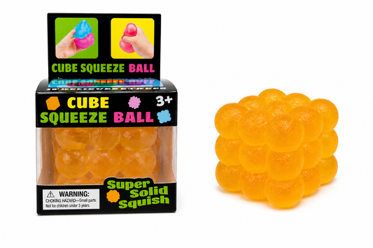 Cube Squeeze Ball – Assorted Colors 2" MSND5