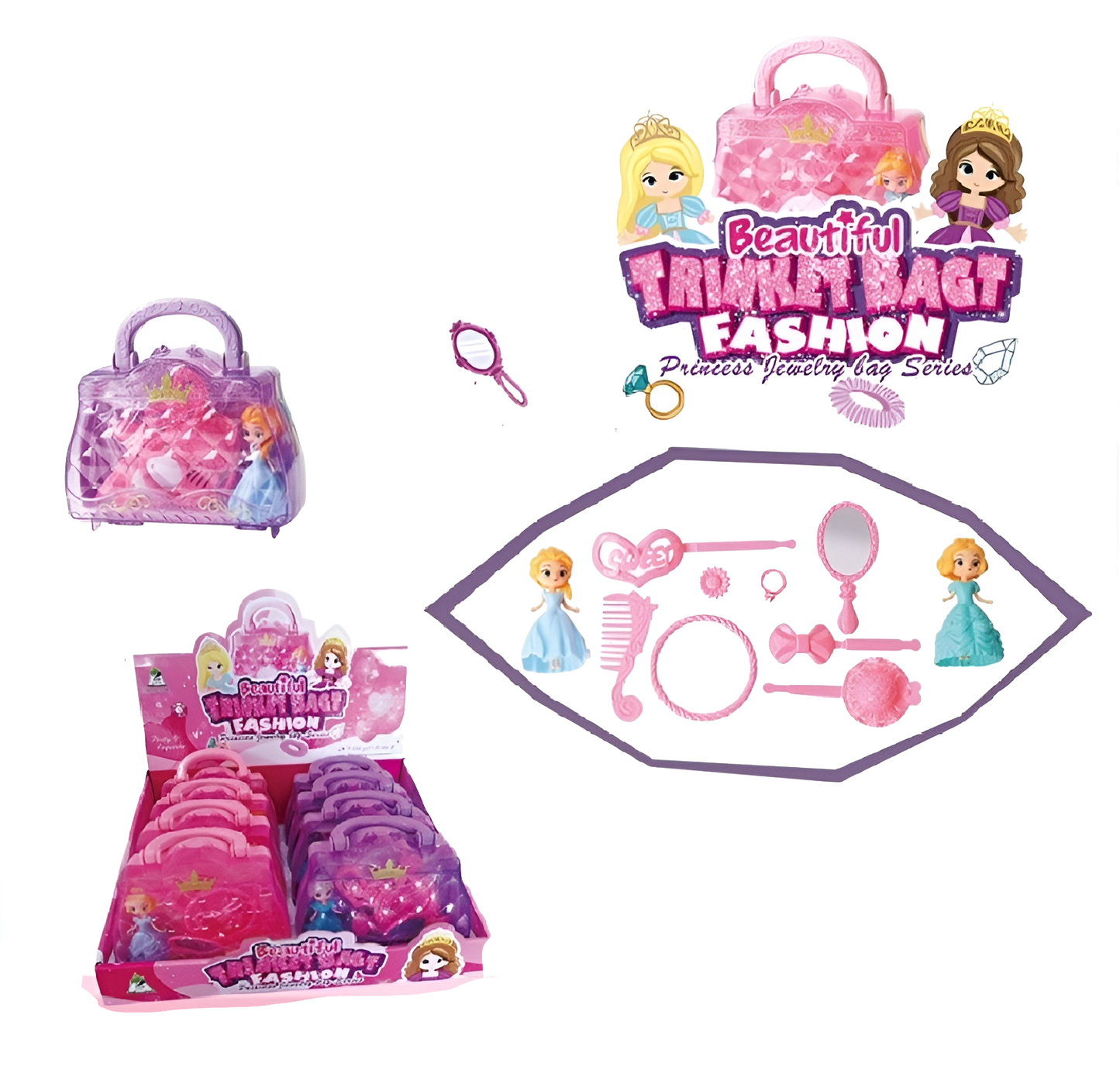 Princess Fashion Handbag Play Set – 8PC Display MSPB