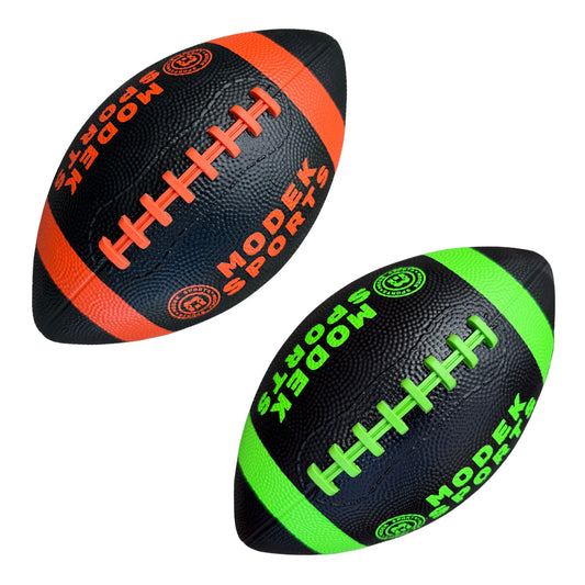 Size 6, 10" Rubber Football – Textured Grip (Assorted Colors Green and Orange) MSRB6
