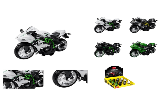 5" Alloy Model Sport Motorcycle – Assorted Colors (Display Pack) MSRMC